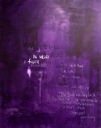 PURPLE INTUITION by Sharon Brunsher contemporary artwork painting