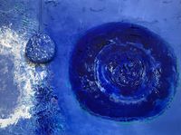 Rubbing Blue Planet by Zhang Jianjun contemporary artwork painting