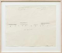 Acoustic Panel / 10 panels - 4' x 8' each/ arranged in studio / sep 1969 by Bruce Nauman contemporary artwork painting, works on paper, drawing