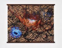 Future Geography: Tapestry of Blazing Starbirth by Clarissa Tossin contemporary artwork print, mixed media