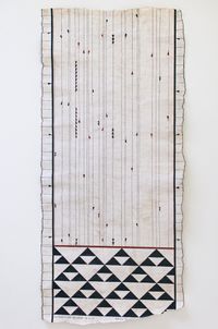 Te Tīpare o Hinetakurua, The Crown of the Winter Goddess. (Winter Solstice, 21.06.2020) by Nikau Hindin contemporary artwork textile