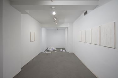 Exhibition view: Ayesha Jatoi, Tomorrow, Sabrina Amrani Gallery, Madera, 23, Madrid (23 November–31 December 2016). Courtesy Sabrina Amrani Gallery.