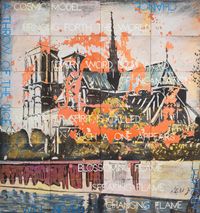 Apocalypse by Imants Tillers contemporary artwork painting