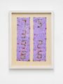 Counter Painting on Kimono Sode - Light Violet by Tatsuo Miyajima contemporary artwork 1