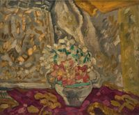 Bouquet aux tentures by Louis Valtat contemporary artwork painting