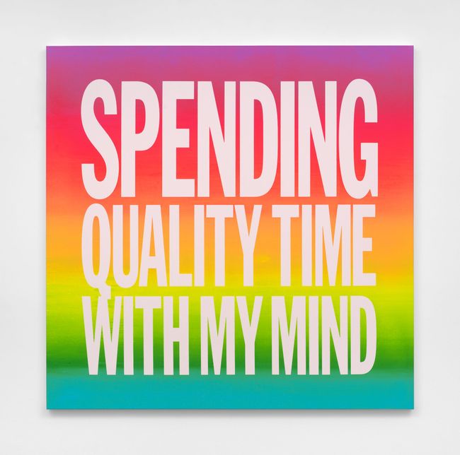 SPENDING QUALITY TIME WITH MY MIND by John Giorno contemporary artwork