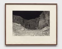 Landscape Painting (Quarry night) by Julius von Bismarck contemporary artwork print