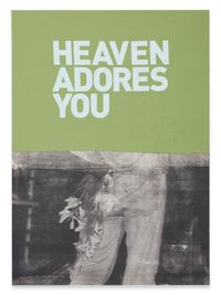 Untitled (Heaven adores you) by Walter Dahn contemporary artwork mixed media