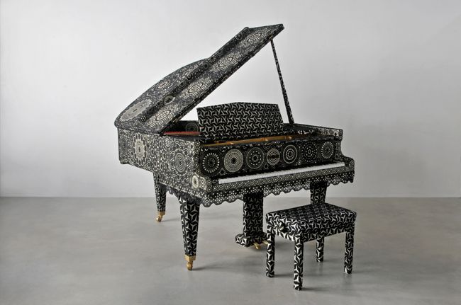 Piano Dentelle #3 by Joana Vasconcelos contemporary artwork