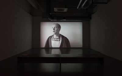 Exhibition view: Ulla von Brandenburg, Objects Without Shadow, Pilar Corrias, London (11 September–3 October 2015). © Ulla von Brandenburg. Courtesy the Artist and Pilar Corrias. Photo: Damian Griffiths.