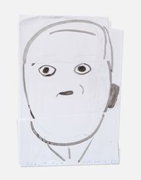 Beautiful Chinese Man by Rose Wylie contemporary artwork painting