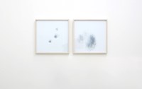 Diptych: Ease It & One hand drumming by Stefana McClure contemporary artwork drawing