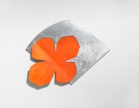 Hidden clover (orange) by Wonwoo Lee contemporary artwork painting