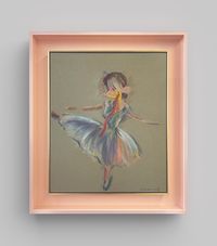 Study for Who is the Ballerina? (Leg Kick) by Simon Fujiwara contemporary artwork painting, drawing