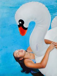 Phoebe is 11/Swan by Michael Zavros contemporary artwork painting