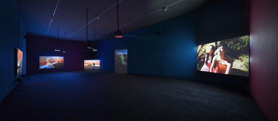 Yang Fudong, The Coloured Sky: New Women II, video installation, 2014.
