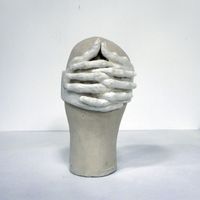 Headcase 23 by Julia Morison contemporary artwork sculpture, ceramics
