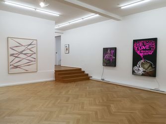 Exhibition view: Group Exhibition, Silver Lining, Bernhard Knaus Fine Art, Frankfurt (30 May–18 July 2020). Courtesy Bernhard Knaus Fine Art.