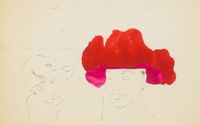 Female Head with Male by Andy Warhol contemporary artwork works on paper