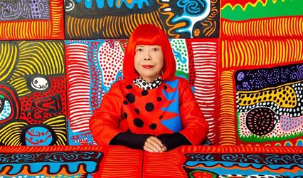 Contemporary art exhibition, Yayoi Kusama, 1945 To Now at Serralves Museum, Porto, Portugal