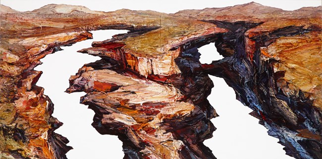 Twin River Study by Neil Frazer contemporary artwork