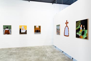 Exhibition view: Justin Hinder, Holy Ghost, THIS IS NO FANTASY + dianne tanzer gallery, Melbourne (14 October–4 November 2017). Courtesy THIS IS NO FANTASY + dianne tanzer gallery.