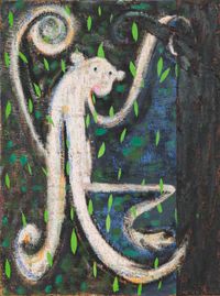 Monkey in Tree by Antone Könst contemporary artwork painting