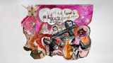 Contemporary art exhibition, Mounira Al Solh, Oh Pigeon, Don’t Sleep, Don’t Sleep at Serralves Museum, Porto, Portugal
