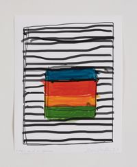 Lines and a square by Sean Scully contemporary artwork print