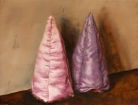 Pink and Purple Cone by Michaël Borremans contemporary artwork painting