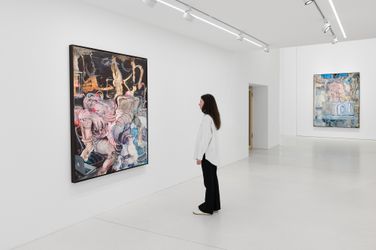 Exhibition view: Adrian Ghenie, Galeria Plan B, Berlin (1 April–13 May 2023). Courtesy the artist and Plan B Cluj. Photo: Trevor Good.