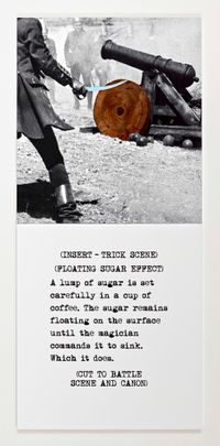 Scene ( ) / Take ( ) : A lump of sugar ... by John Baldessari contemporary artwork mixed media