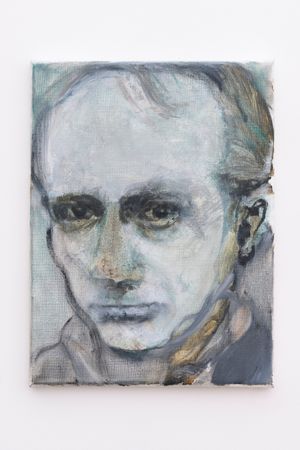Baudelaire (double) by Marlene Dumas contemporary artwork painting