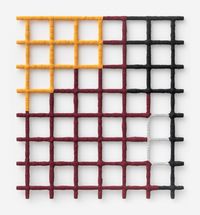 Wrapped Grid Orange by Sean Scully contemporary artwork sculpture