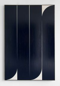 Dark Blue #3 by Johnny Abrahams contemporary artwork painting, works on paper