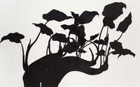 Alocasia Macrorrhiza 滴水观音 by Hu Liu contemporary artwork works on paper