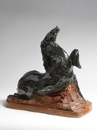 Rampant Horse by Lucio Fontana contemporary artwork sculpture