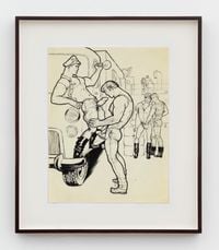Untitled (from Trucker's Delivery Series) by Tom of Finland contemporary artwork works on paper, drawing