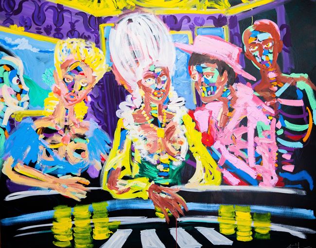 The Poker Players by Bradley Theodore contemporary artwork