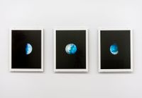 Half Earth, full Earth, waning Earth by Alicia Frankovich contemporary artwork print