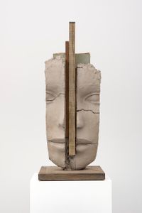 Dry Clay Head by Mark Manders contemporary artwork sculpture