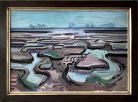 Watt(mud-flats) by Eduard Bargheer contemporary artwork painting
