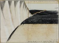 Running Fence (Project for Sonoma and Marin County State of California) by Christo contemporary artwork works on paper, mixed media