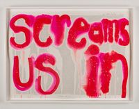 Screams us in by Del Kathryn Barton contemporary artwork mixed media