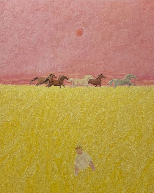 The Days Run Away Like Wild Horses Over the Hills by Tess Dumon contemporary artwork