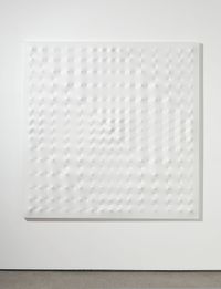 Superficie bianca by Enrico Castellani contemporary artwork painting