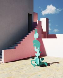 Exhibition view: Misha Milovanovich, The Shape of Colour, Dellasposa Gallery, London (10 March–9 May 2021). Courtesy Dellasposa Gallery. 