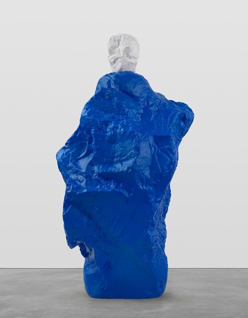 white blue monk by Ugo Rondinone contemporary artwork