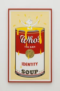 Who's Identity Soup Can? (Drowning in Beige) by Simon Fujiwara contemporary artwork print, drawing