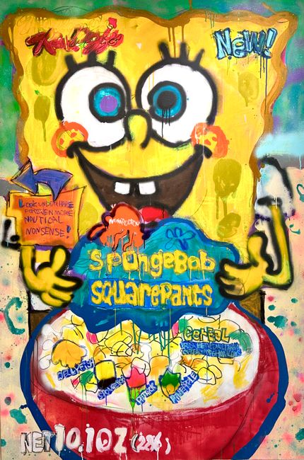Big Cereal No.10 (SpongeBob) by KINJO contemporary artwork